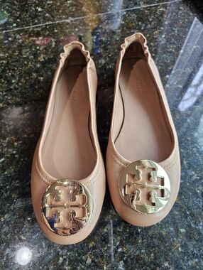 TORY BURCH Minnie Travel Ballet Flats Sz 5.5